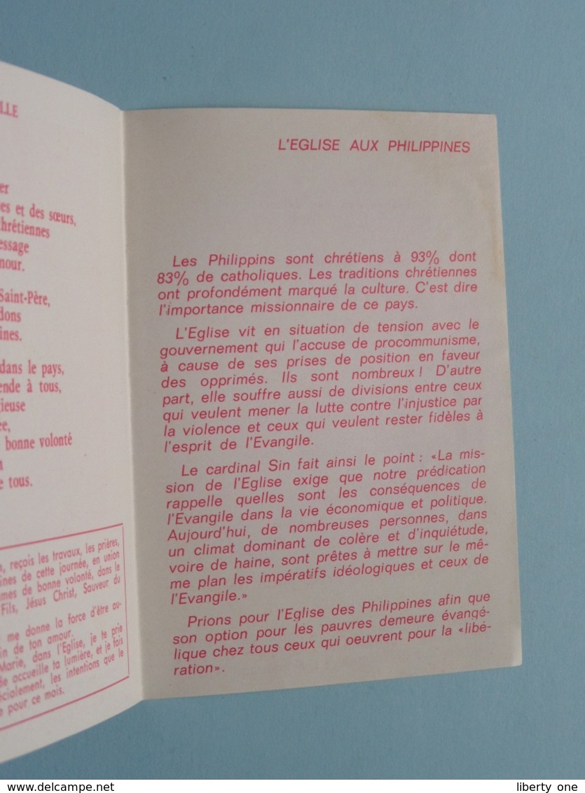 L'Eglise Aux PHILIPPINES - Nov 1986 > Prière / Gebed ( Zie Foto's ) ! - Religion & Esotericism