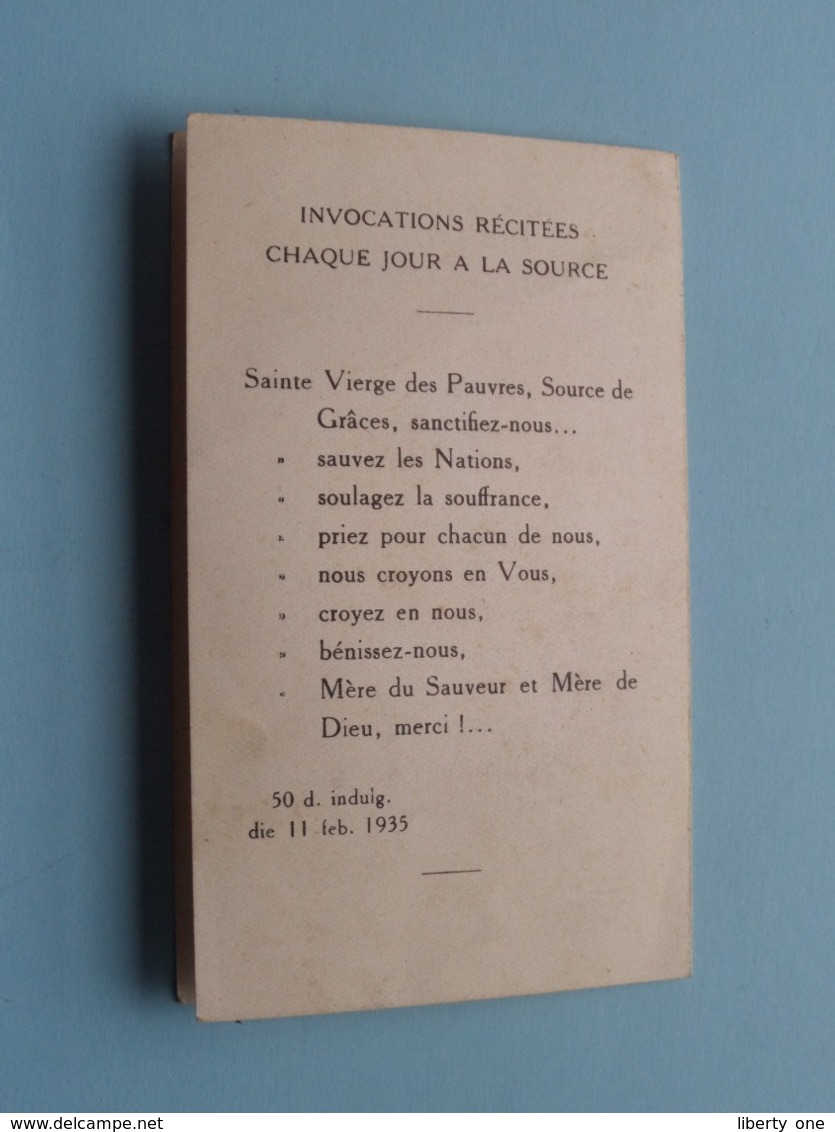 Souvenir De N.-D. De BANNEUX 1935 > Apparitions Et Prières / Mariette BECO La Vierge Des Pauvres ( Zie Foto's ) ! - Religion & Esotericism