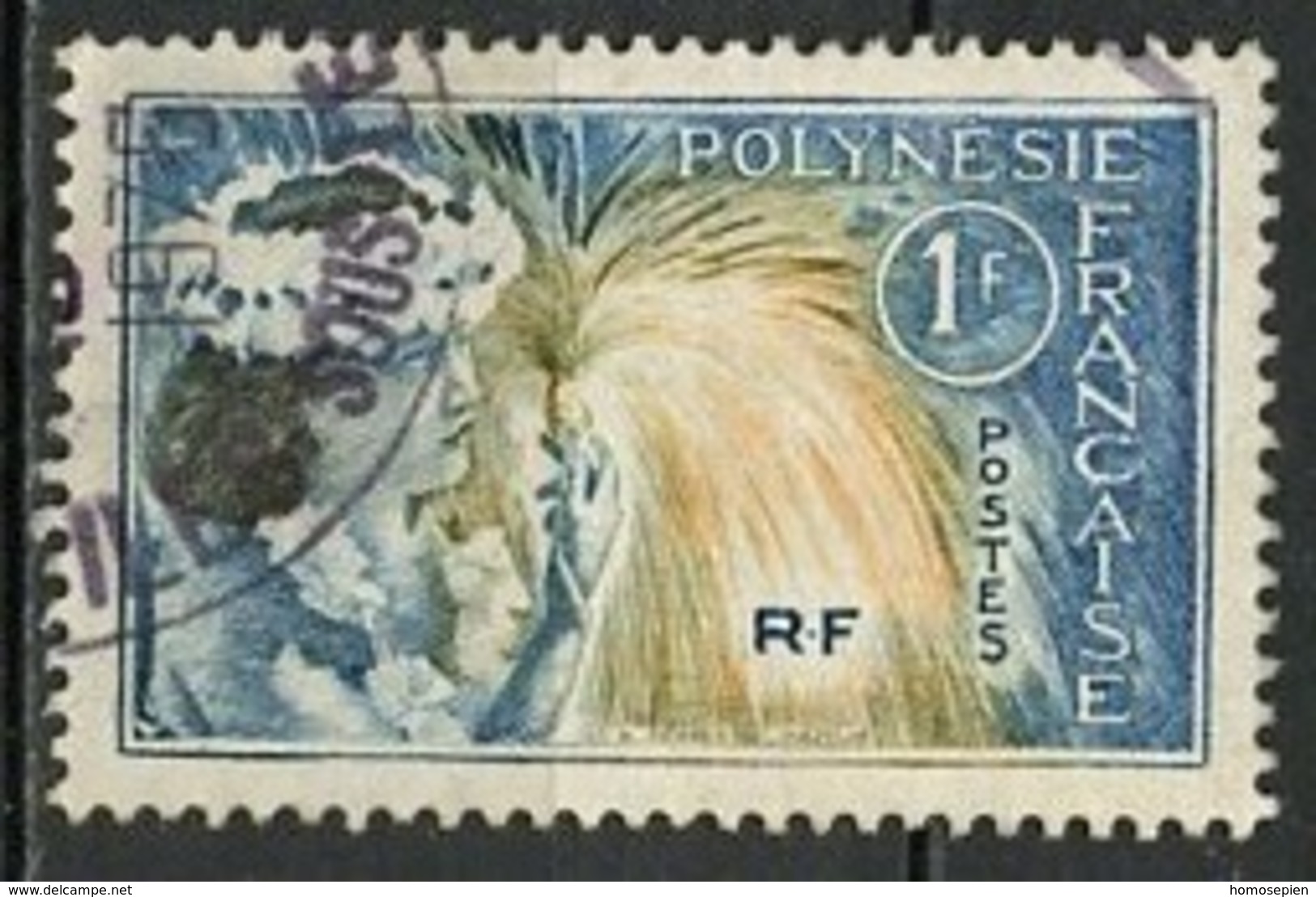 Polynésie Française - Polynesien - Polynesia 1964 Y&T N°27 - Michel N°33 (o) - 1f Danseuse Tahitienne - Oblitérés