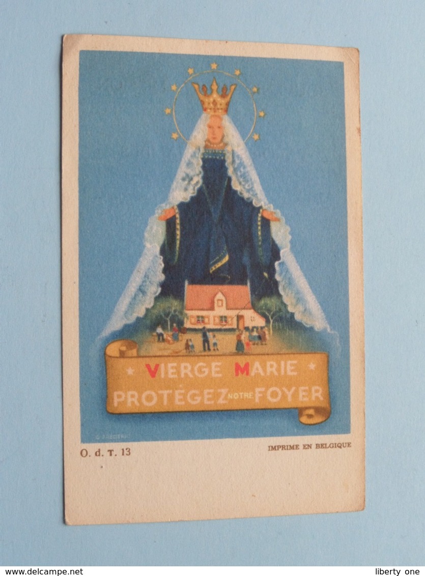 Vierge Marie - Protégez Notre FOYER / Souvenir De La Mission Oct 1950 Paroisse De JAMBES ( Zie Foto's ) ! - Religion & Esotérisme