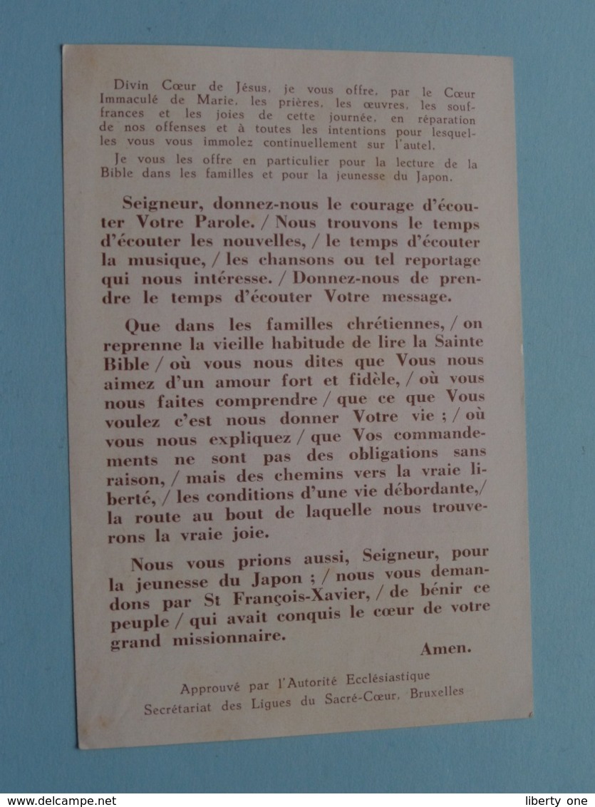 Nov 1960 > Pour La Jeunesse Du JAPON -La Bible Dans Les Familles / Prière / Gebed ( Zie Foto's ) ! - Religion & Esotérisme