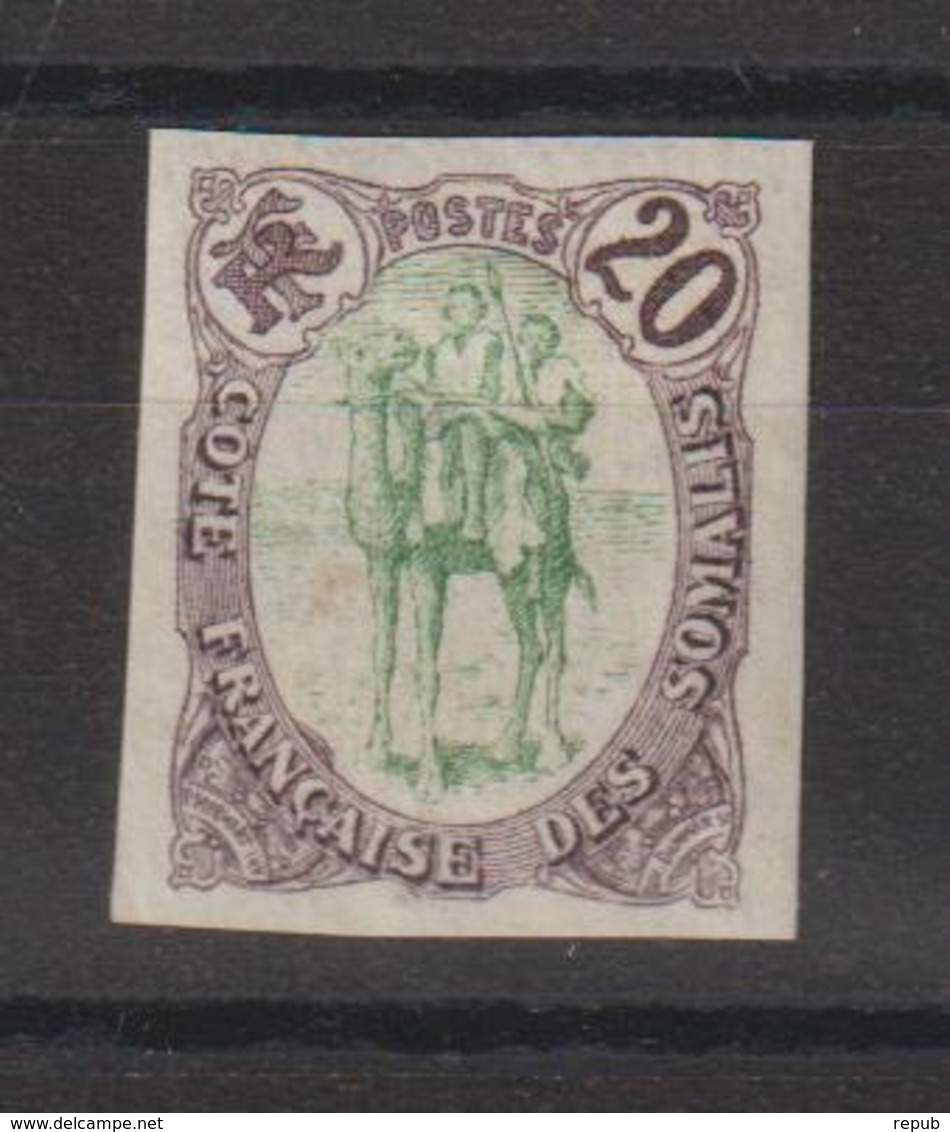 Cote Des Somalis 1902 Timbre 43 Non Dentelé ** MNH - Oblitérés