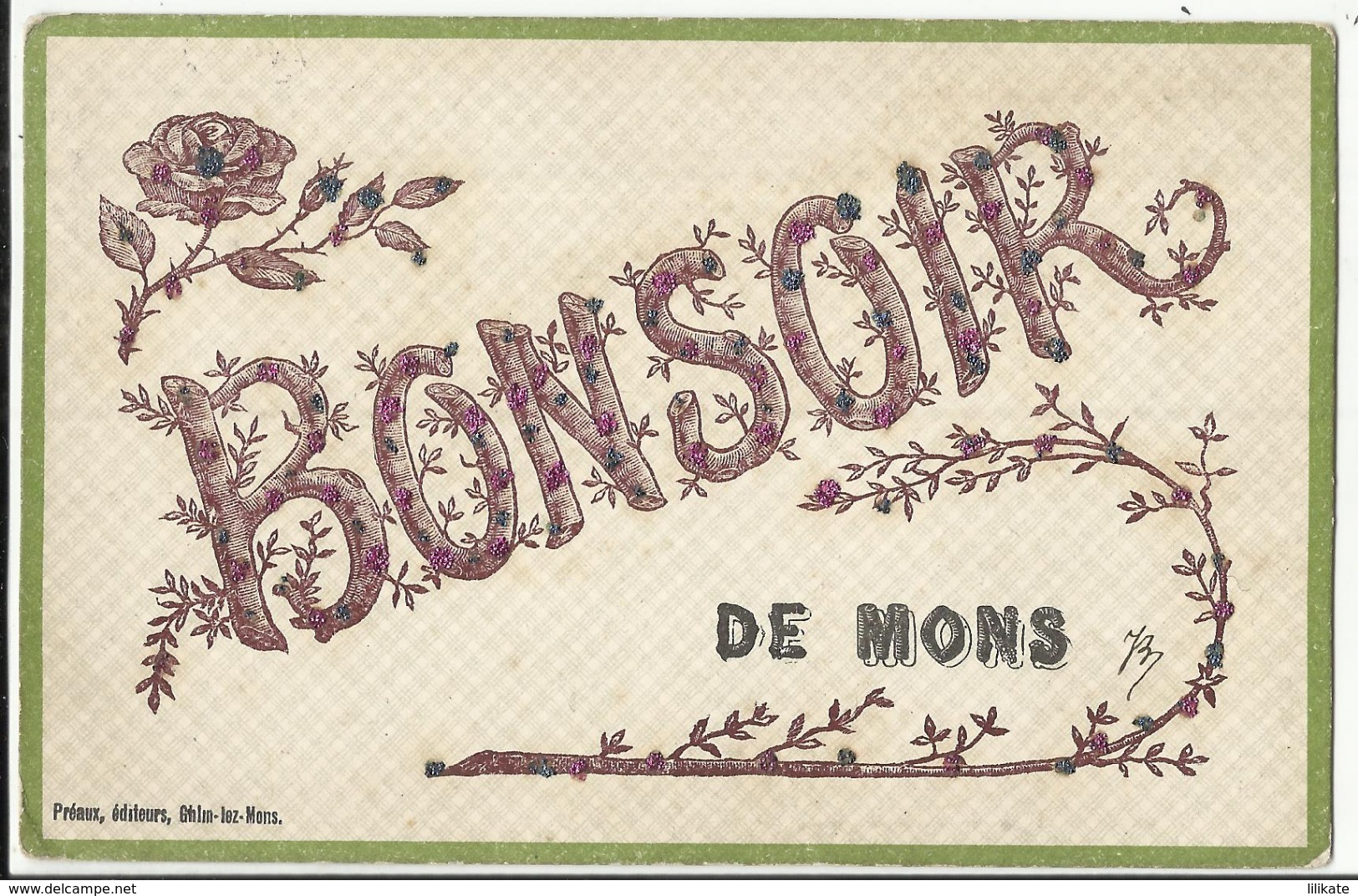 Mons - Un Bonsoir De Mons... 1908 - Mons