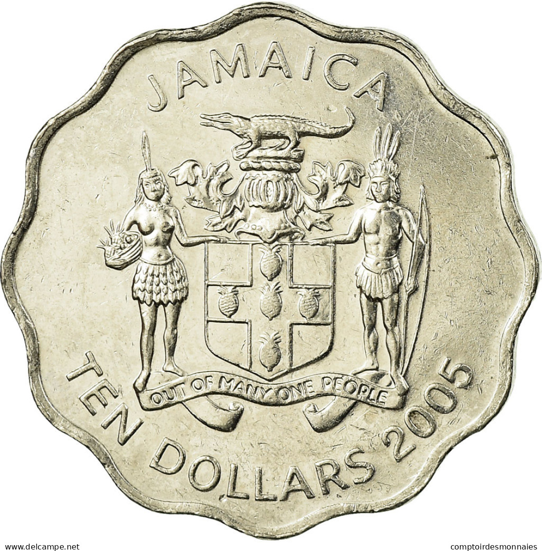 Monnaie, Jamaica, Elizabeth II, Dollar, 2005, British Royal Mint, TTB, Nickel - Jamaica