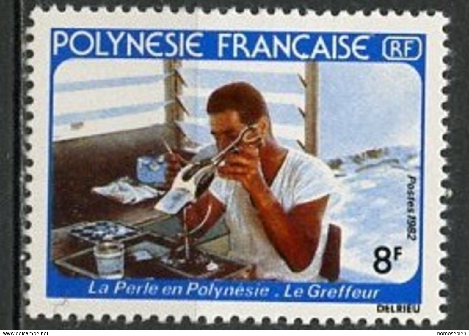 Polynésie Française - Polynesien - Polynesia 1982 Y&T N°178 - Michel N°343 *** - 8f Greffeur De Perles - Ungebraucht