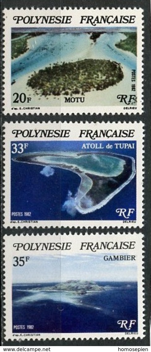 Polynésie Française - Polynesien - Polynesia 1982 Y&T N°186 à 188 - Michel N°359 à 361 *** - Iles De Polynésie - Neufs