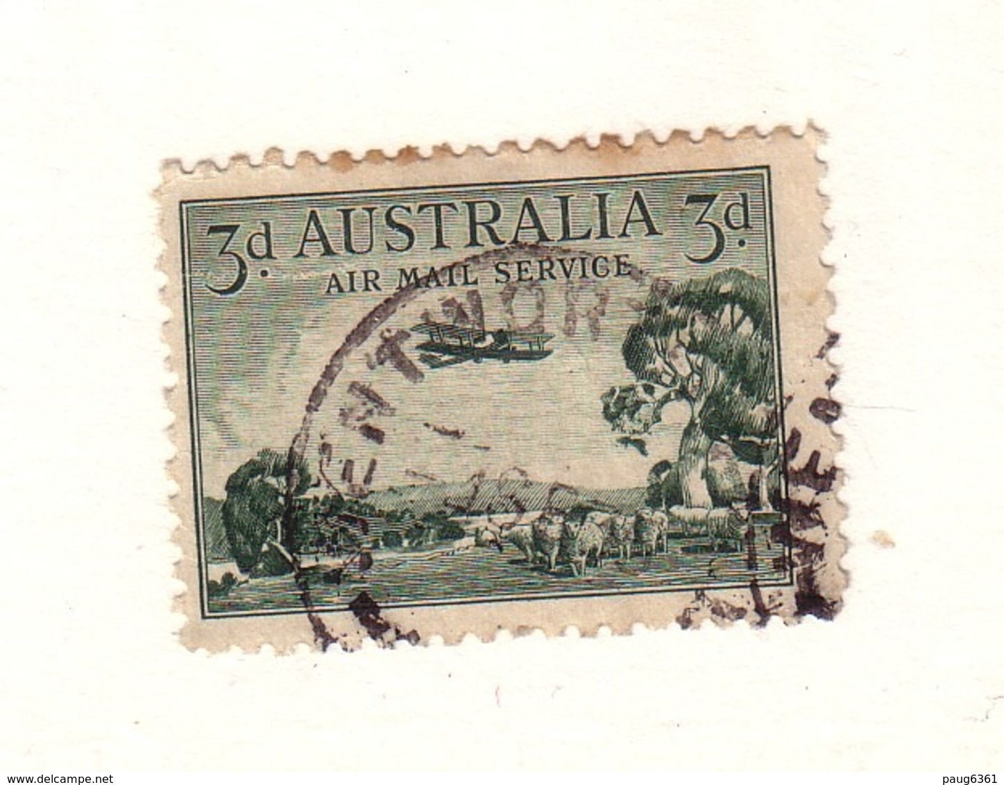 AUSTRALIE 1929 AVION  YVERT N°A2  OBLITERE - Used Stamps