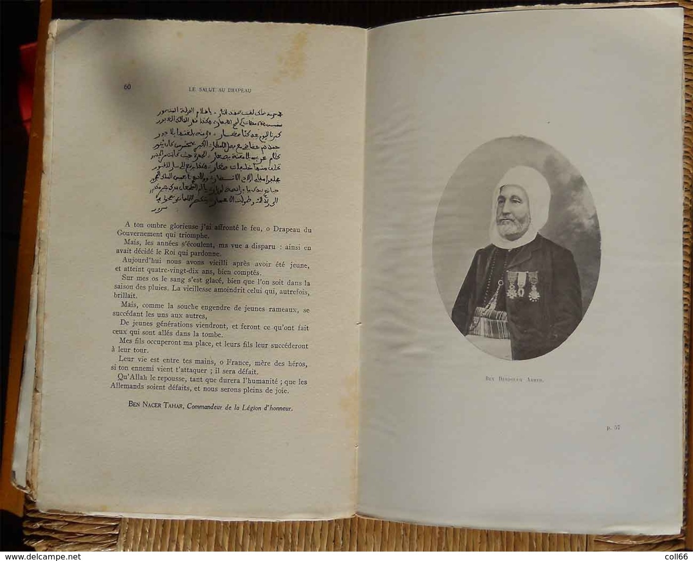 WW1 Book Le Salut au Drapeau 1916 Témoignage de Loyalisme des Musulmans Français Algérie Collection Revue Monde Musulman