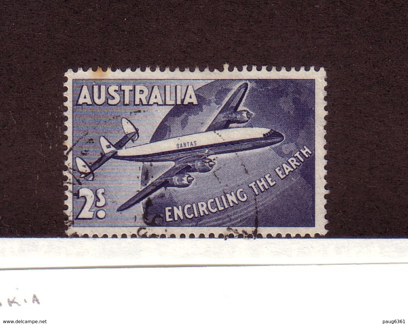 AUSTRALIE 1958 AVION  YVERT N°A10  OBLITERE - Gebruikt