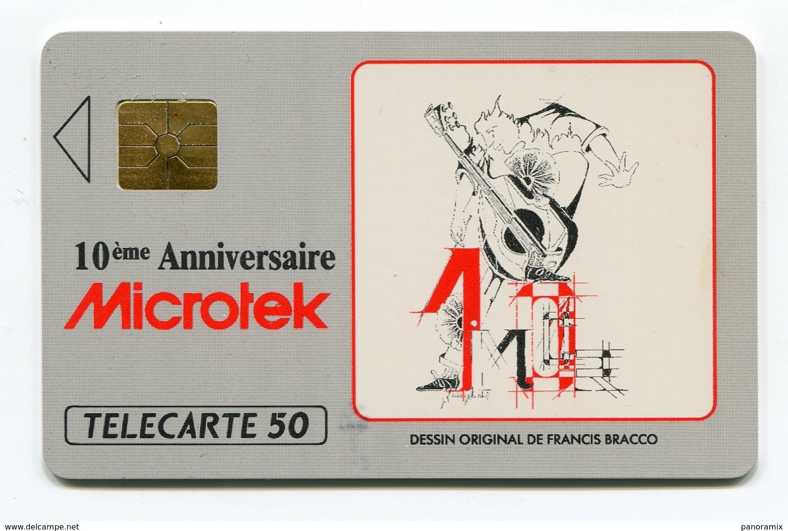 Telecarte °_ Monaco-3-Microteck-10 Ans-gem-04.91- R/V 4909 - Monaco