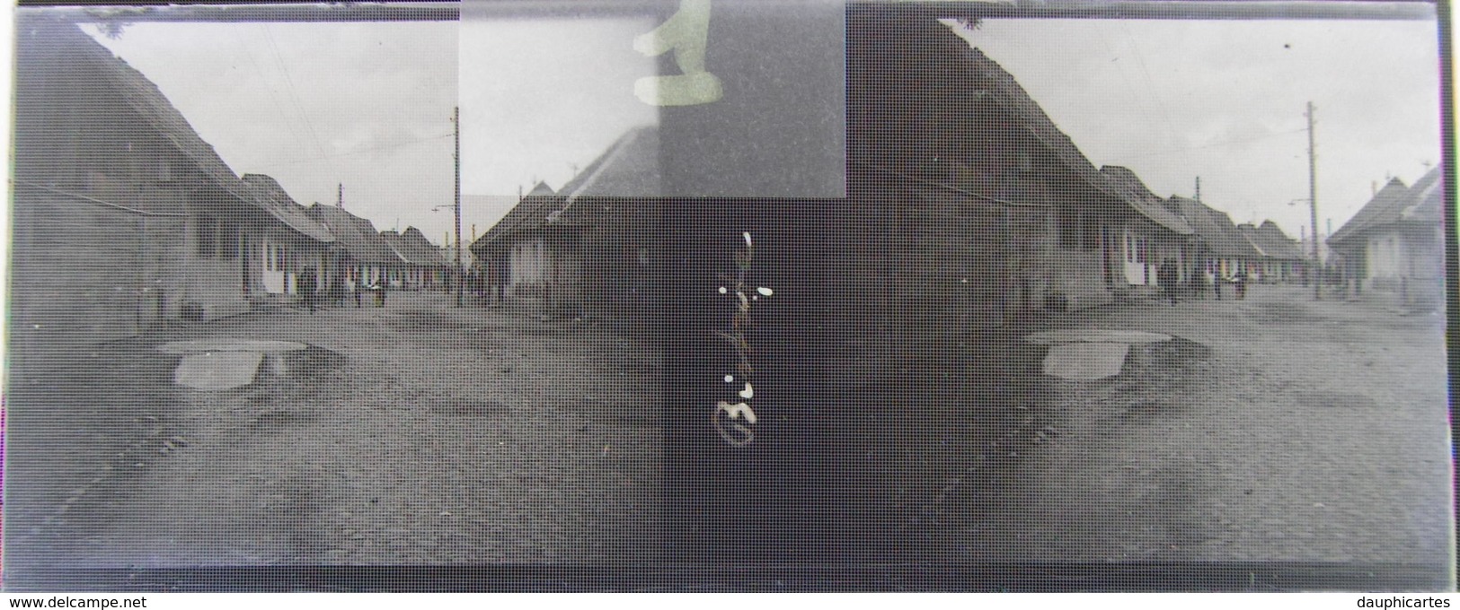 BISTRITA, Transylvania : Une Rue, Début XXe. Plaque Verre Stéréoscopique, Négatif. Transylvanie - Plaques De Verre