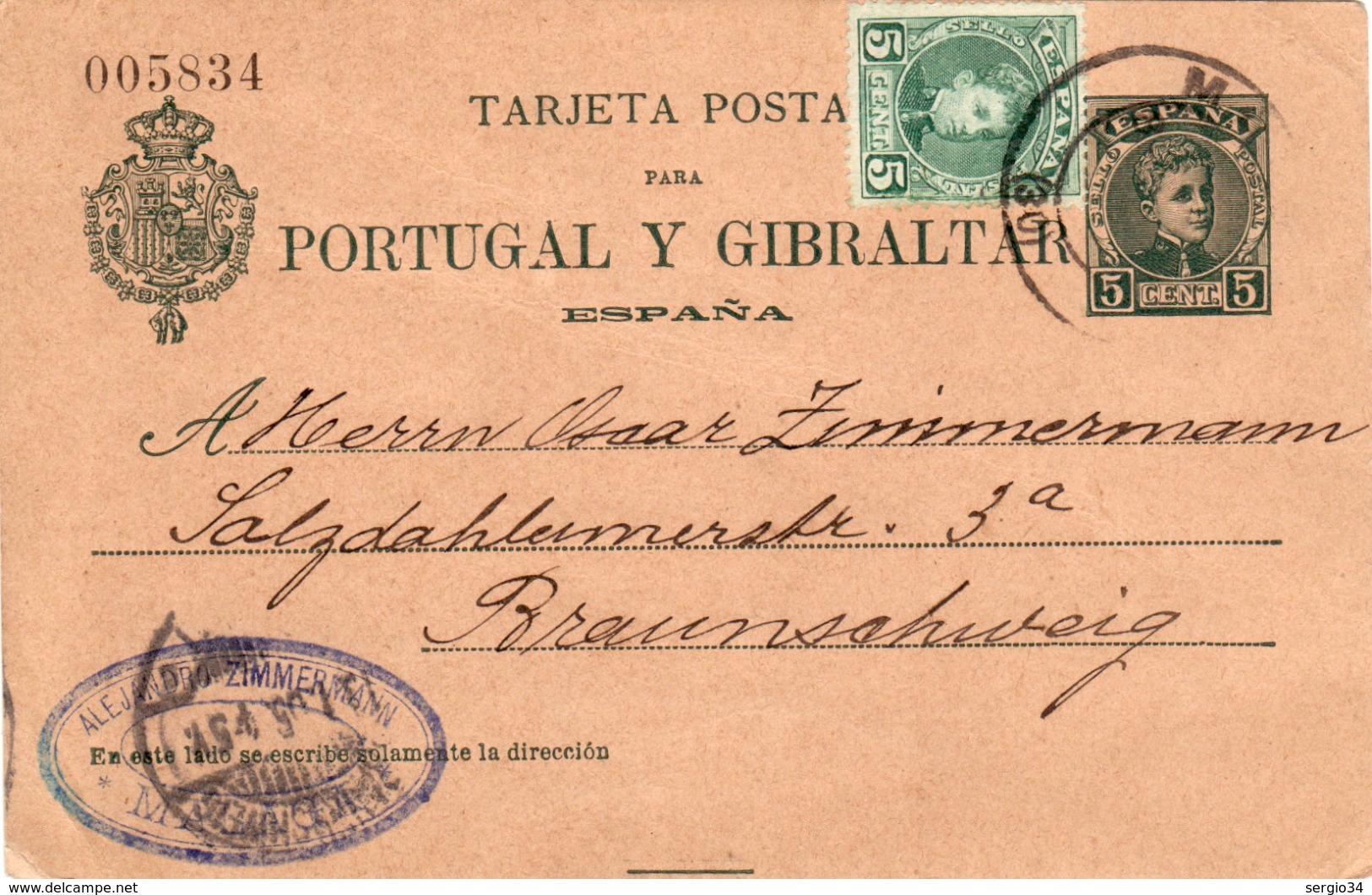 Spagna-Intero Postale Viaggiato Come Da Foto- - 1931-....