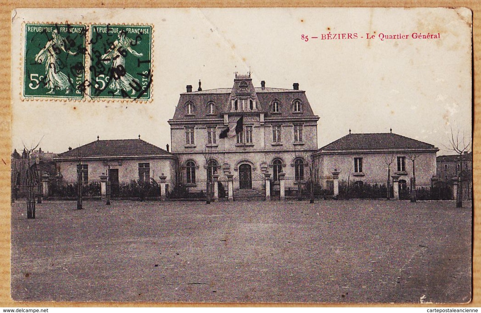 X34223 BEZIERS Hérault Le Quartier Général Caserne 1909 à Pierre AMEN Propriétaire Au Ver Lacabarede Tarn- - Beziers
