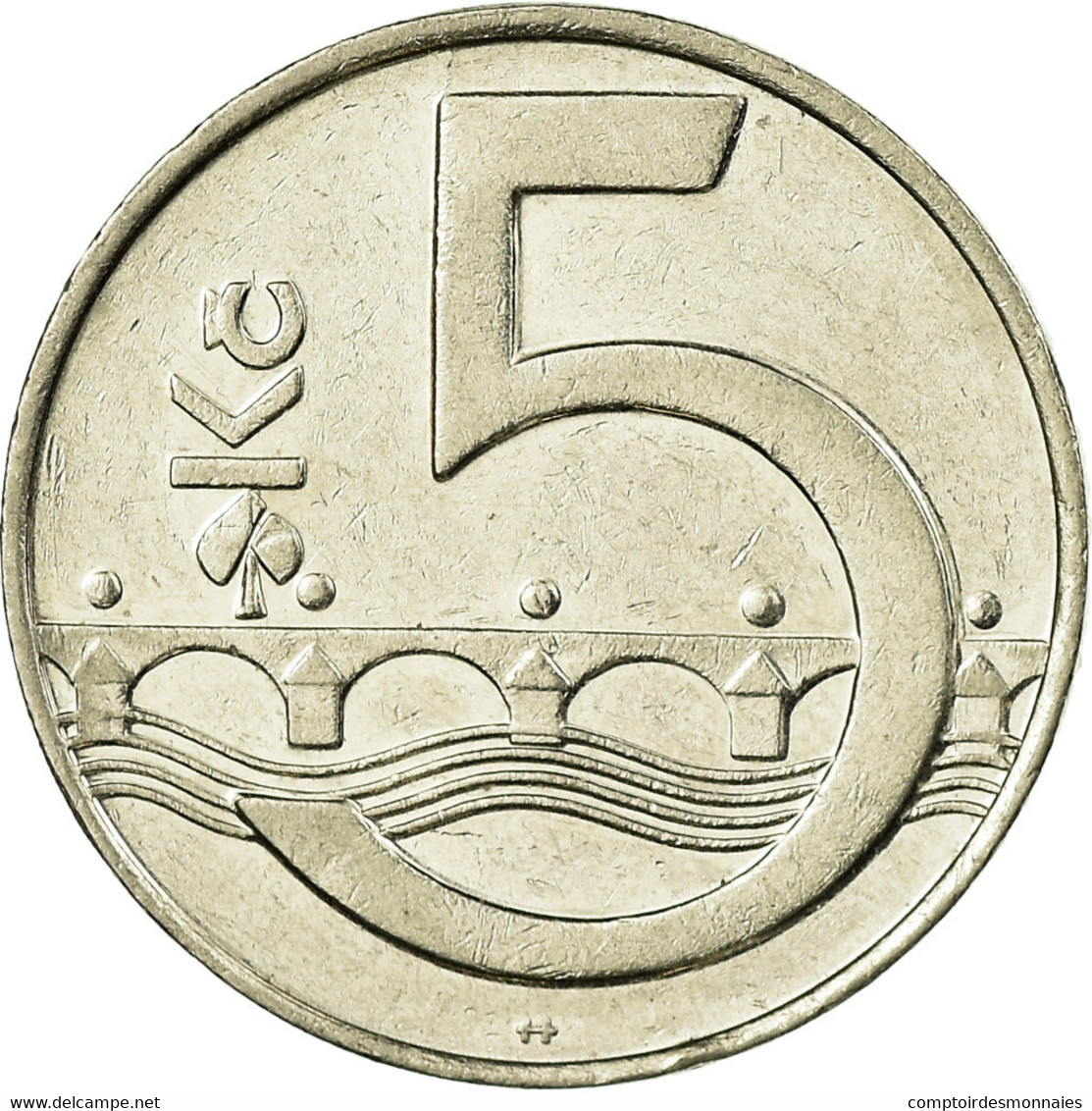 Monnaie, République Tchèque, 5 Korun, 1995, TTB, Nickel Plated Steel, KM:8 - Tchéquie