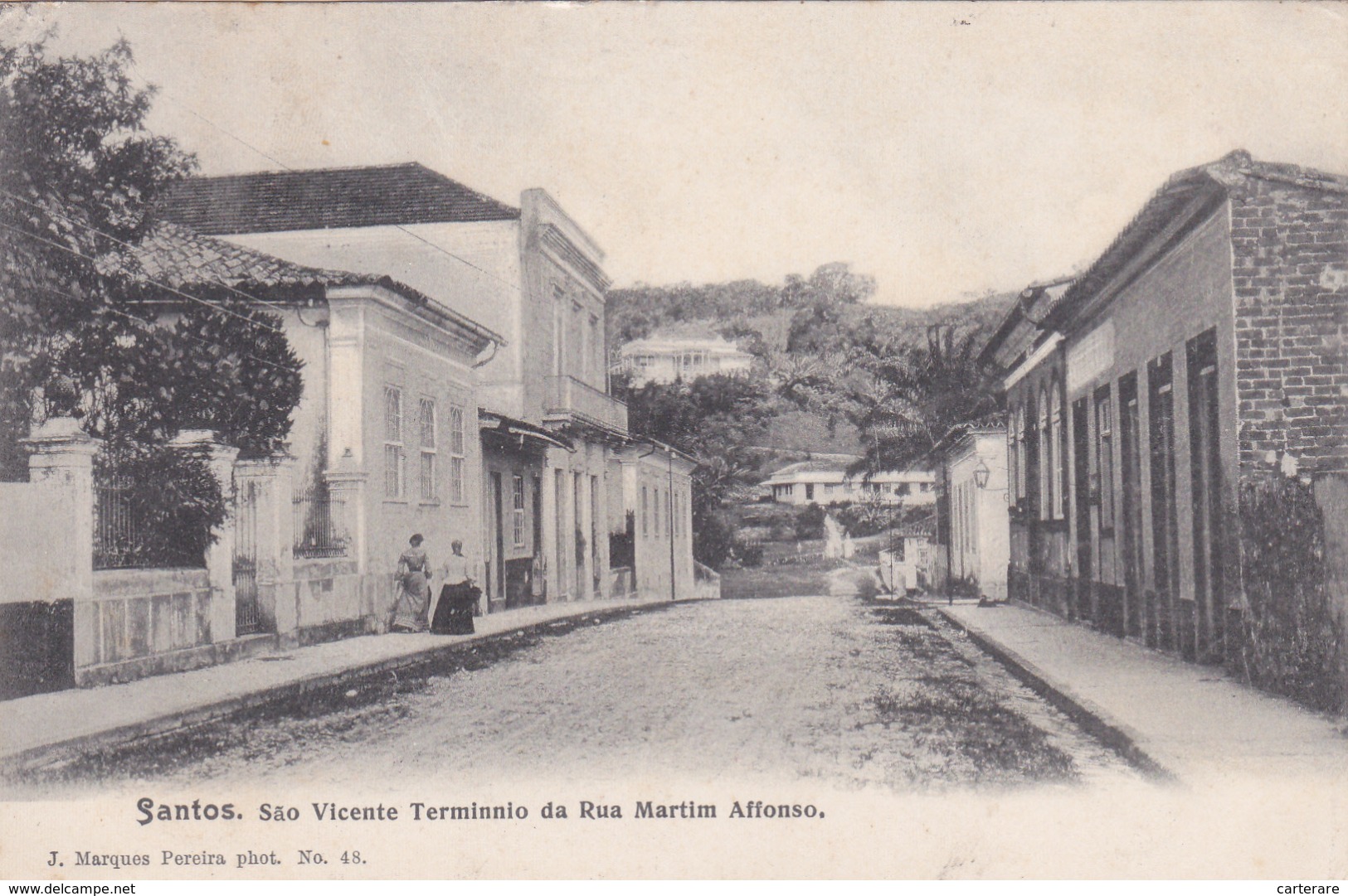 Amérique,BRAZIL,Brésil,Brasil,SAO PAULO,SANTOS,VILLE PORTUAIRE,CARTE ANCIENNE,RARE,1912 - São Paulo