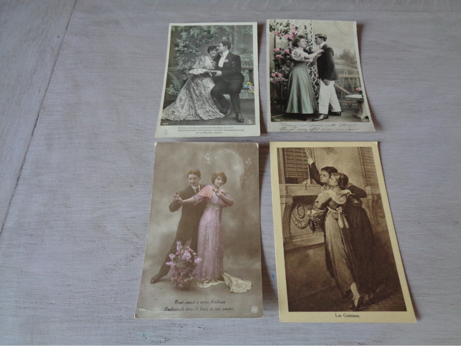 Beau Lot De 60 Cartes Postales De Fantaisie  Couples  Couple    Mooi Lot Van 60 Postkaarten Fantasie  Koppel - 60 Scans - 5 - 99 Cartes