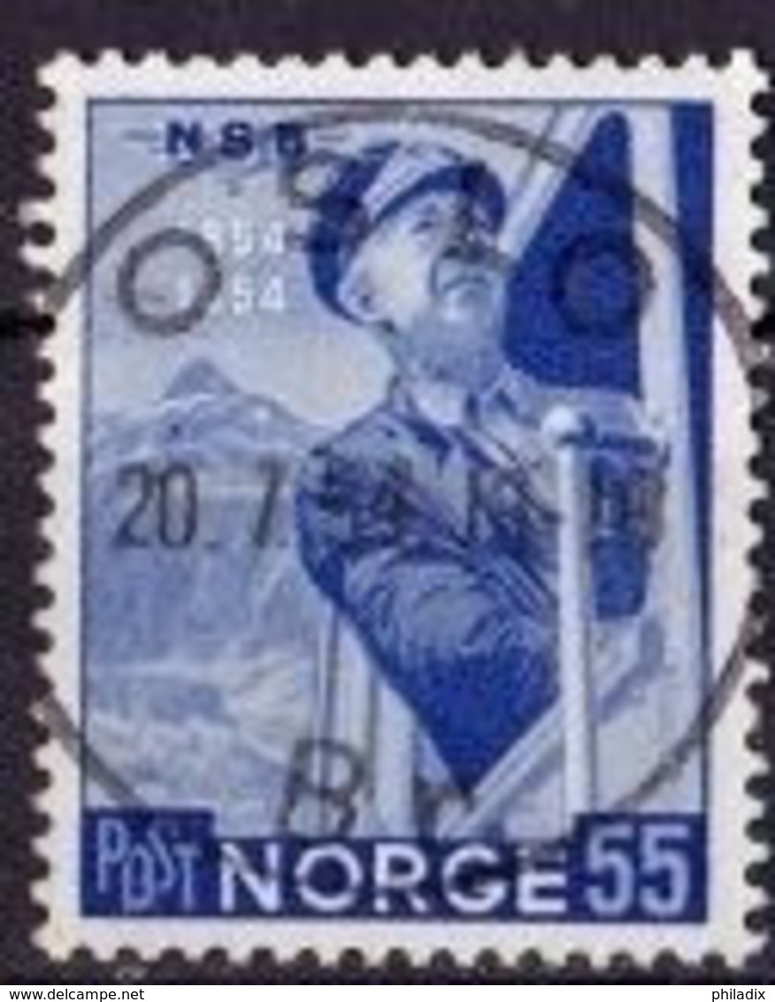 (402) 1954 Norwegen - The 100th Anniversary Of The Norwegian Railroad Used/o (A-7-2) - Usados