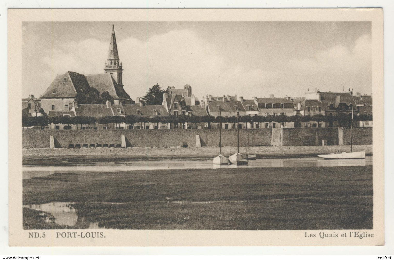 56 - Port-Louis -     Les Quais Et L'Eglise - Port Louis