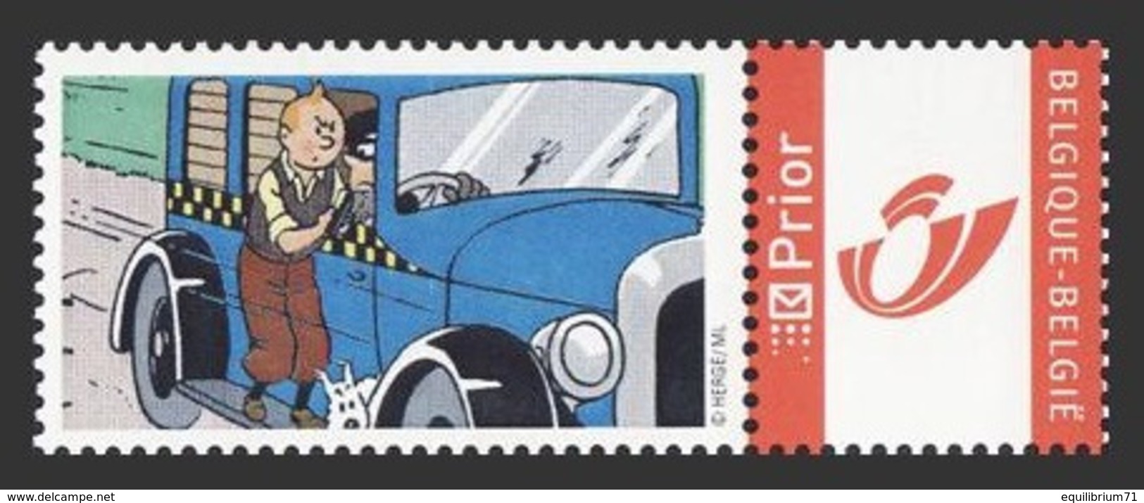 DUOSTAMP** / MYSTAMP**-  Tintin - Ancêtres  / Kuifje – Oldtimers  - (Hergé) - Bandes Dessinées