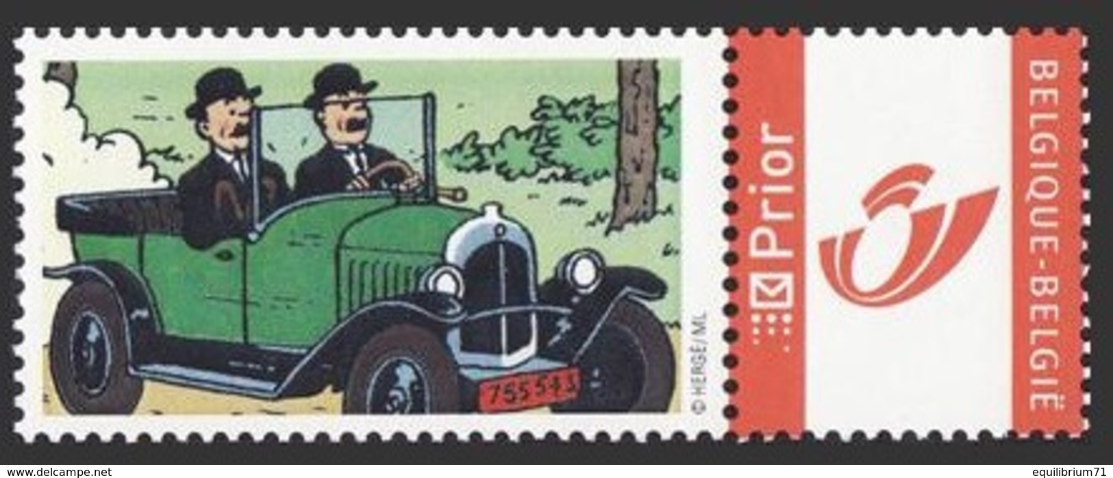 DUOSTAMP** / MYSTAMP**-  Tintin - ancêtres  / Kuifje – Oldtimers  - (Hergé)