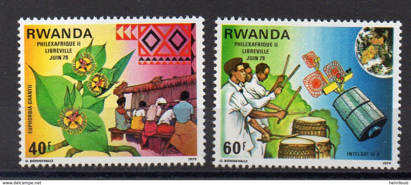 RWANDA  Timbres Neufs **  De 1979  ( Ref 1116 A  )  Communications - Philexafrique - Nuovi