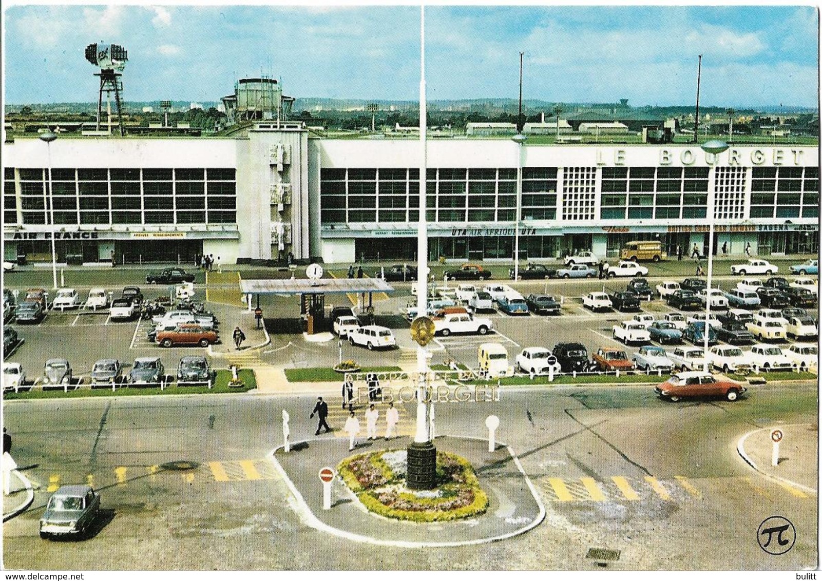 AEROPORT DE PARIS LE BOURGET - L'aérogare - Voiture : Citroen DS - Peugeot - Renault - Aéroports De Paris