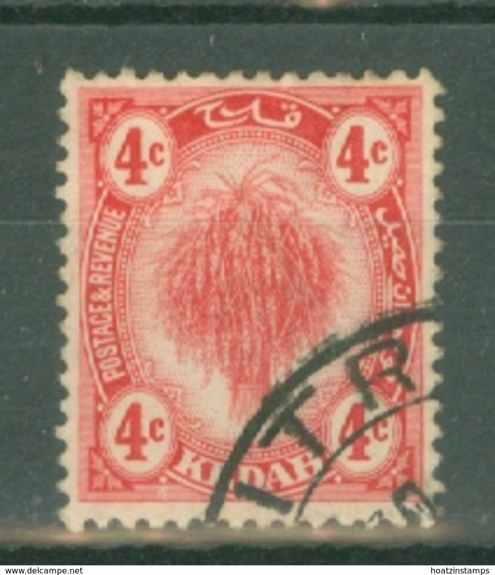 Malaya - Kedah: 1919/21   Sheaf Of Rice     SG21    4c   Red    Used - Kedah