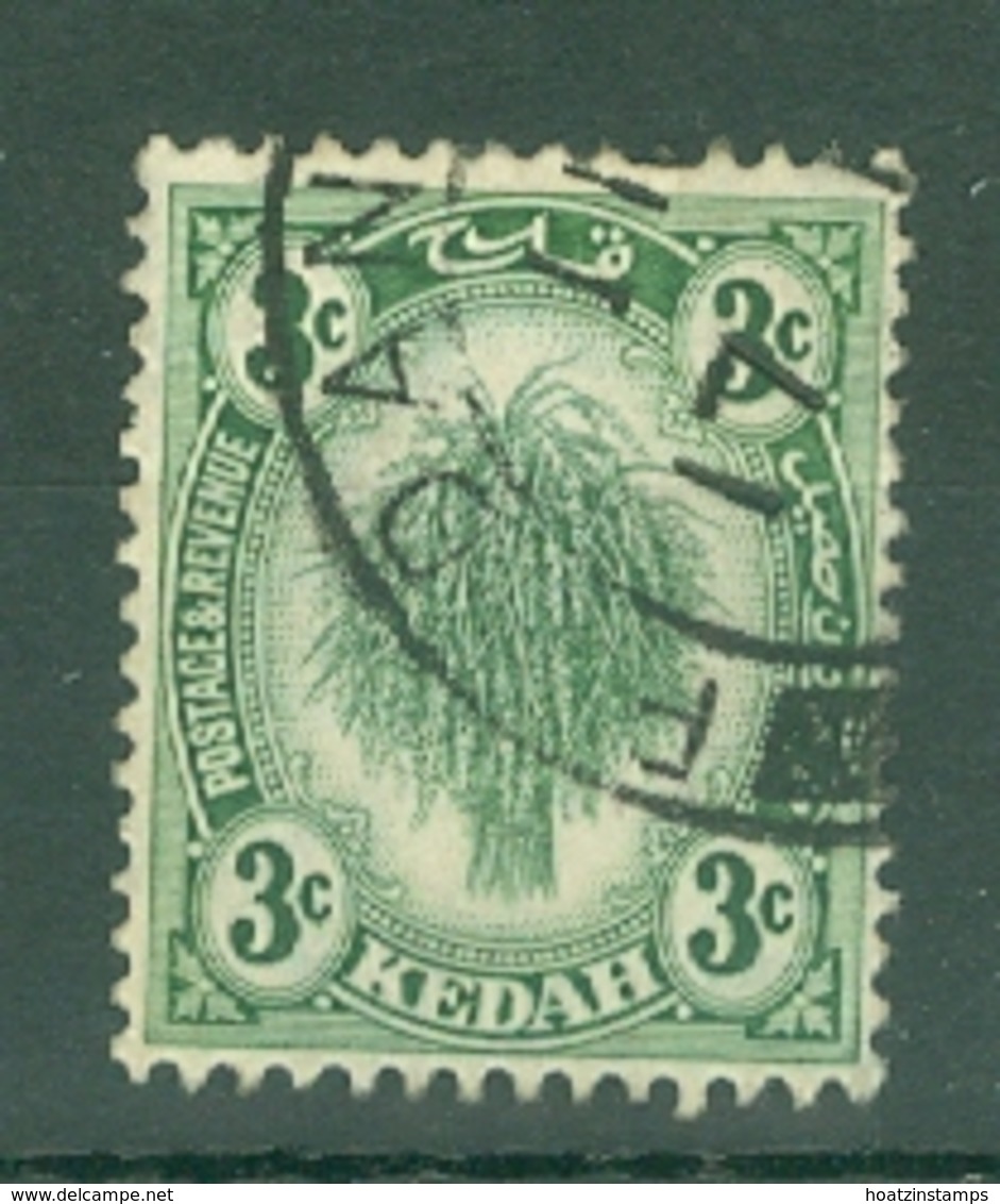 Malaya - Kedah: 1922-40   Sheaf Of Rice     SG53    3c      Used - Kedah