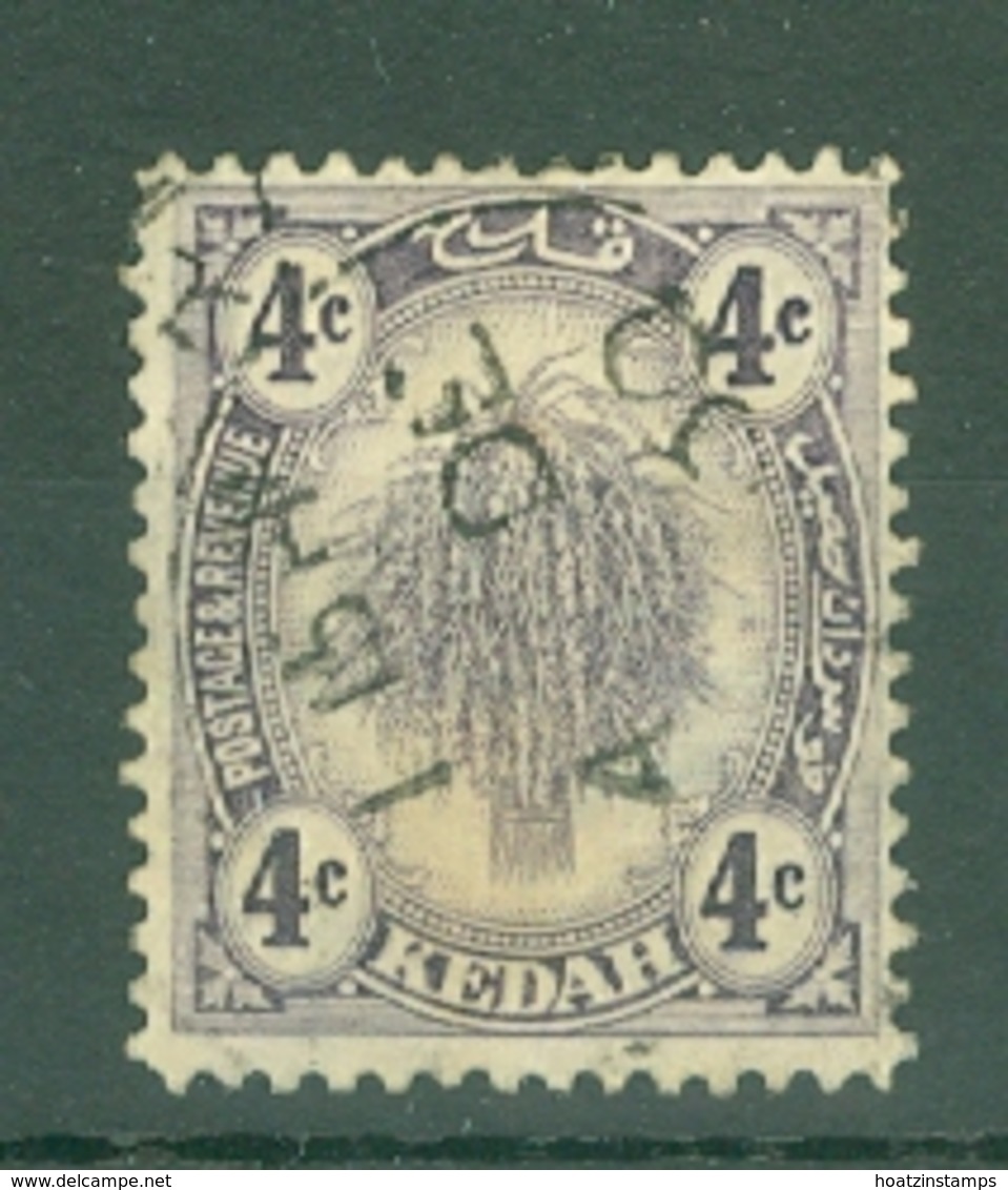 Malaya - Kedah: 1922-40   Sheaf Of Rice     SG54    4c      Used - Kedah