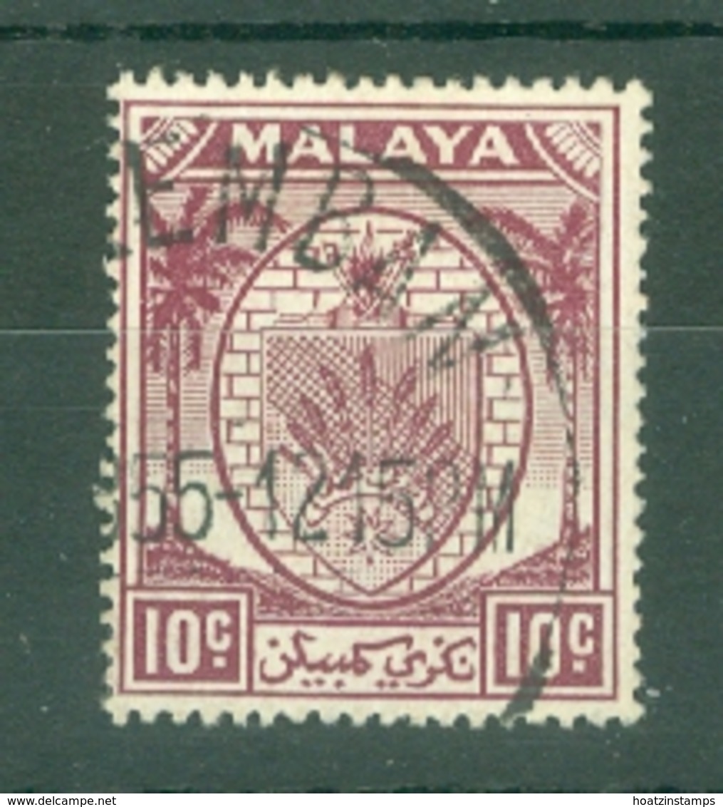 Malaya - Kedah: 1950/55   Sheaf Of Rice     SG82    10c   Used - Kedah