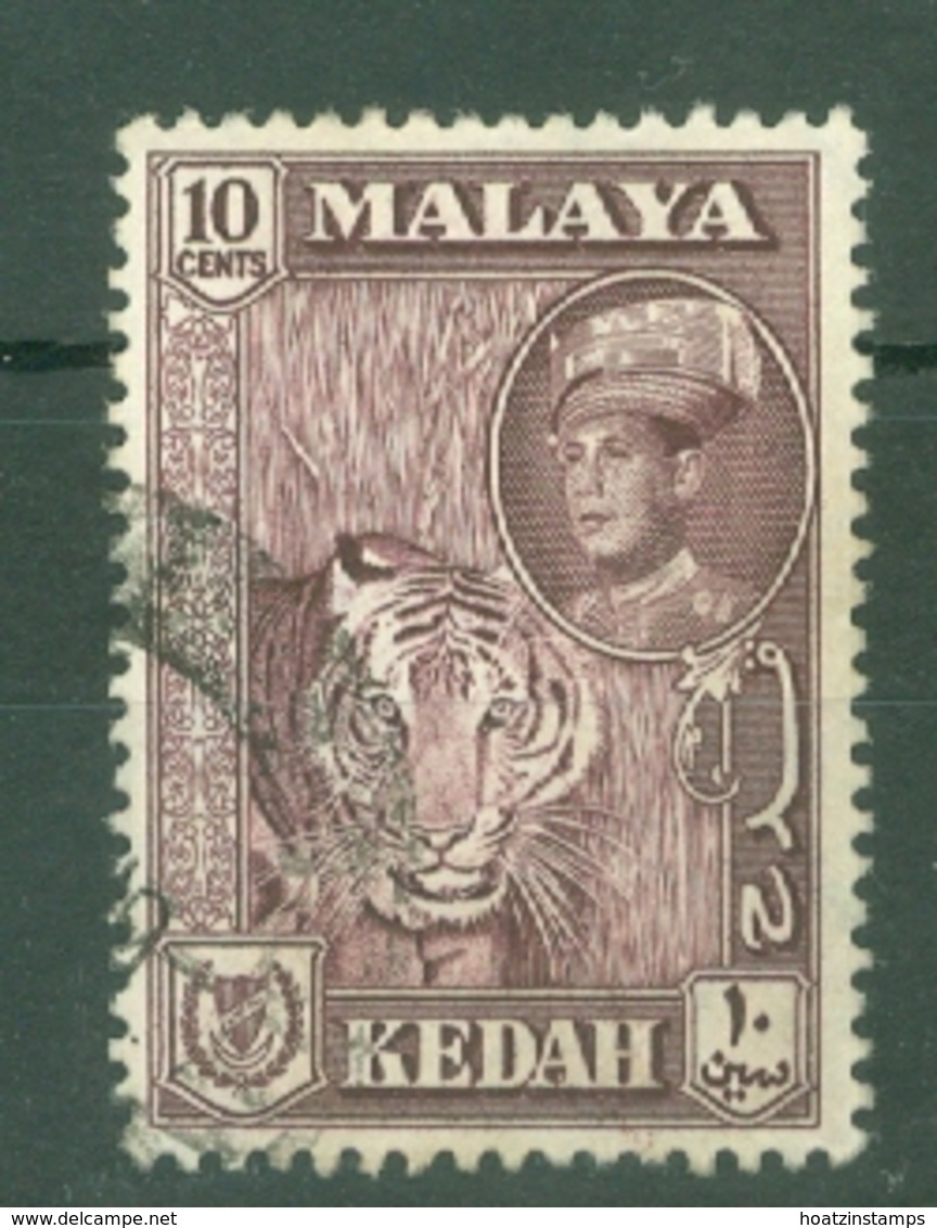 Malaya - Kedah: 1959/62   Sultan Abdul Halim Shah - Pictorial     SG109a    10c  Deep Maroon   Used - Kedah