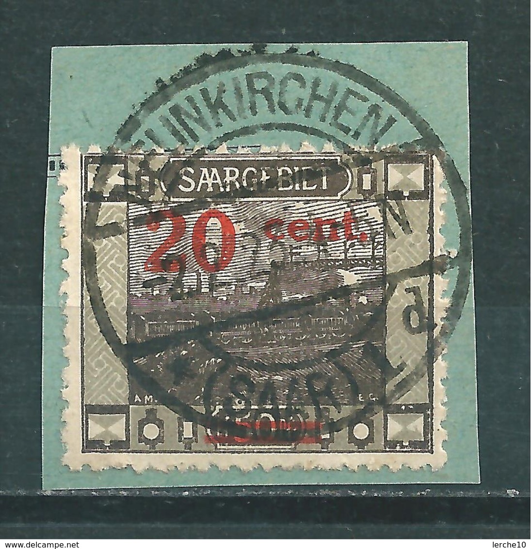 Saar MiNr. 74 Vollstempel, Abart  (r10) - Used Stamps