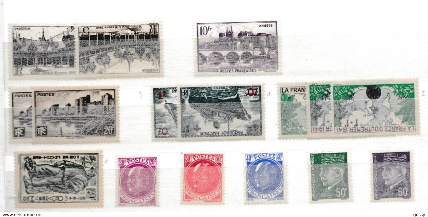 FRANCE 1941-1944:  Restes De Collection, Lot De Timbres Neufs, Petits Prix - Collections