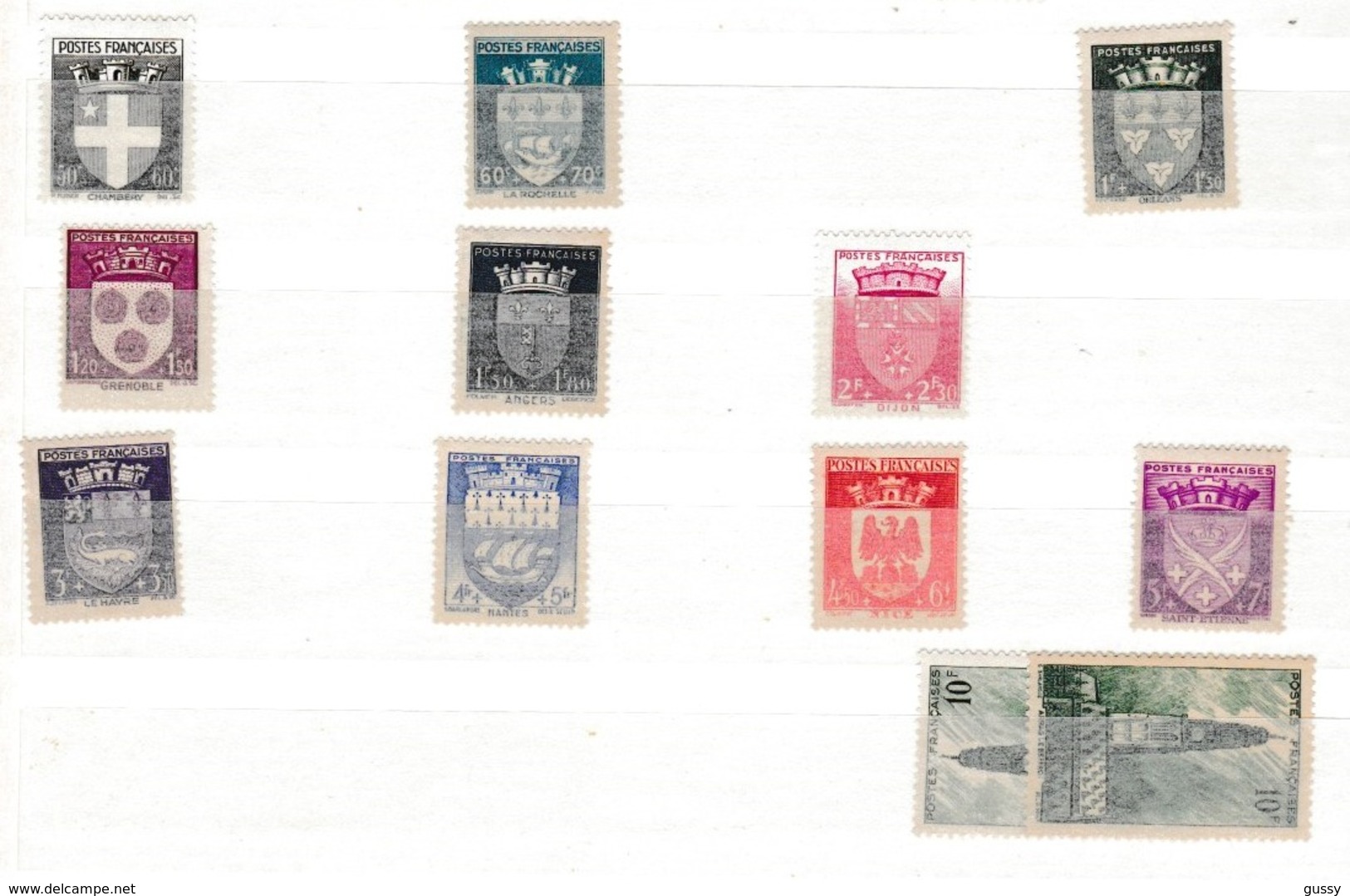 FRANCE 1941-1944:  Restes de Collection, lot de timbres neufs, petits prix