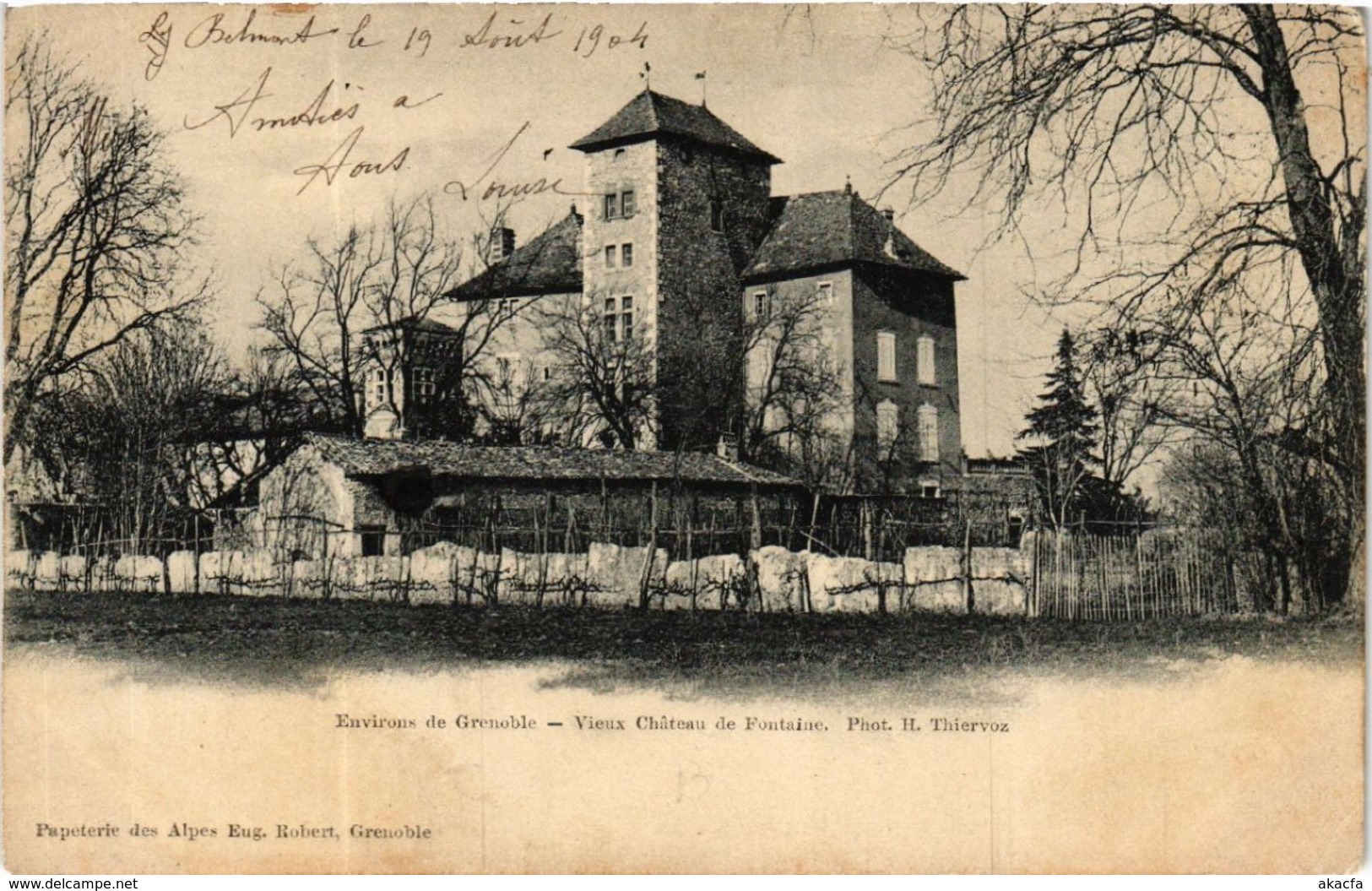 CPA Env. De GRENOBLE - Vieux Chateau De Fontaine (583306) - Autres & Non Classés