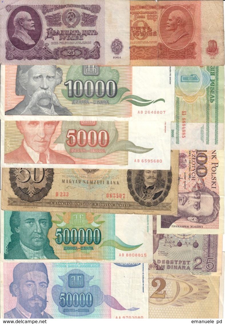 East Europe Lot 11 Banknotes - Joegoslavië