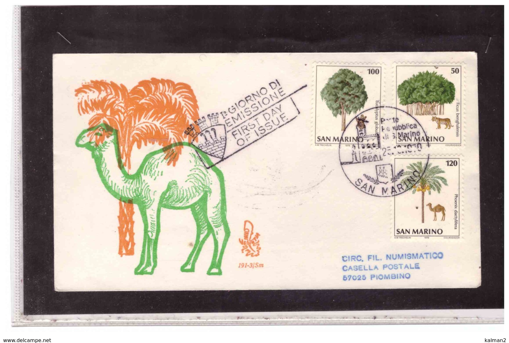 FDC5399   -   SAN MARINO  25.10.1979    /   FDC  NATURA DA SALVARE  -  CAT.UNIFICATO  1032/41 - Protezione Dell'Ambiente & Clima