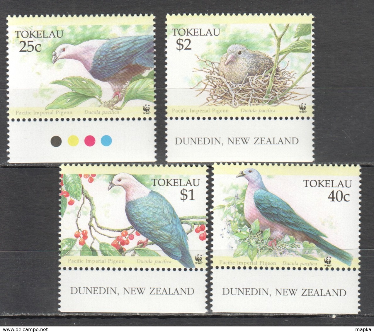 B152 TOKELAU WWF FAUNA BIRDS PIGEONS 1SET MNH - Andere & Zonder Classificatie