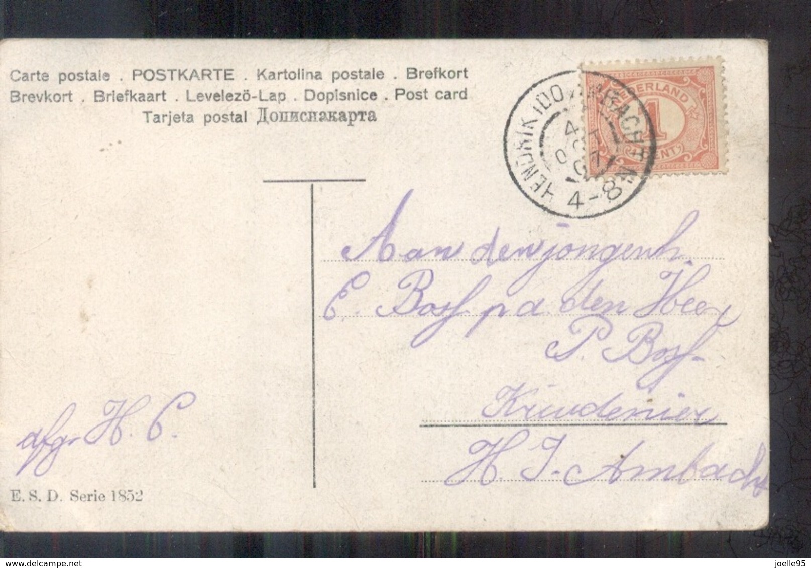 Grootrond Hendrik Ido Ambacht - 1907 - Postal History