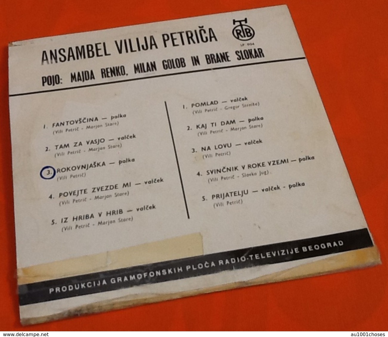 Vinyle 33 Tours (25cm)  Ansambel Vilija Petriča Fantovscina (1968) RTB LP 024 - Spezialformate