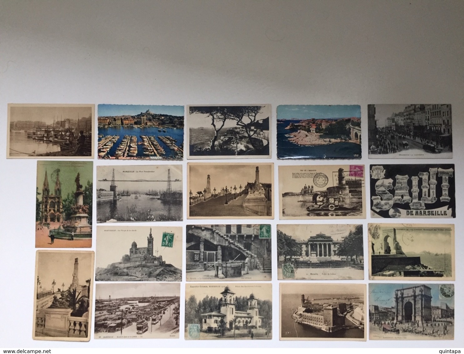 Marseille - Lot N°2 De 19 Cartes Postales Anciennes - 5 - 99 Postcards