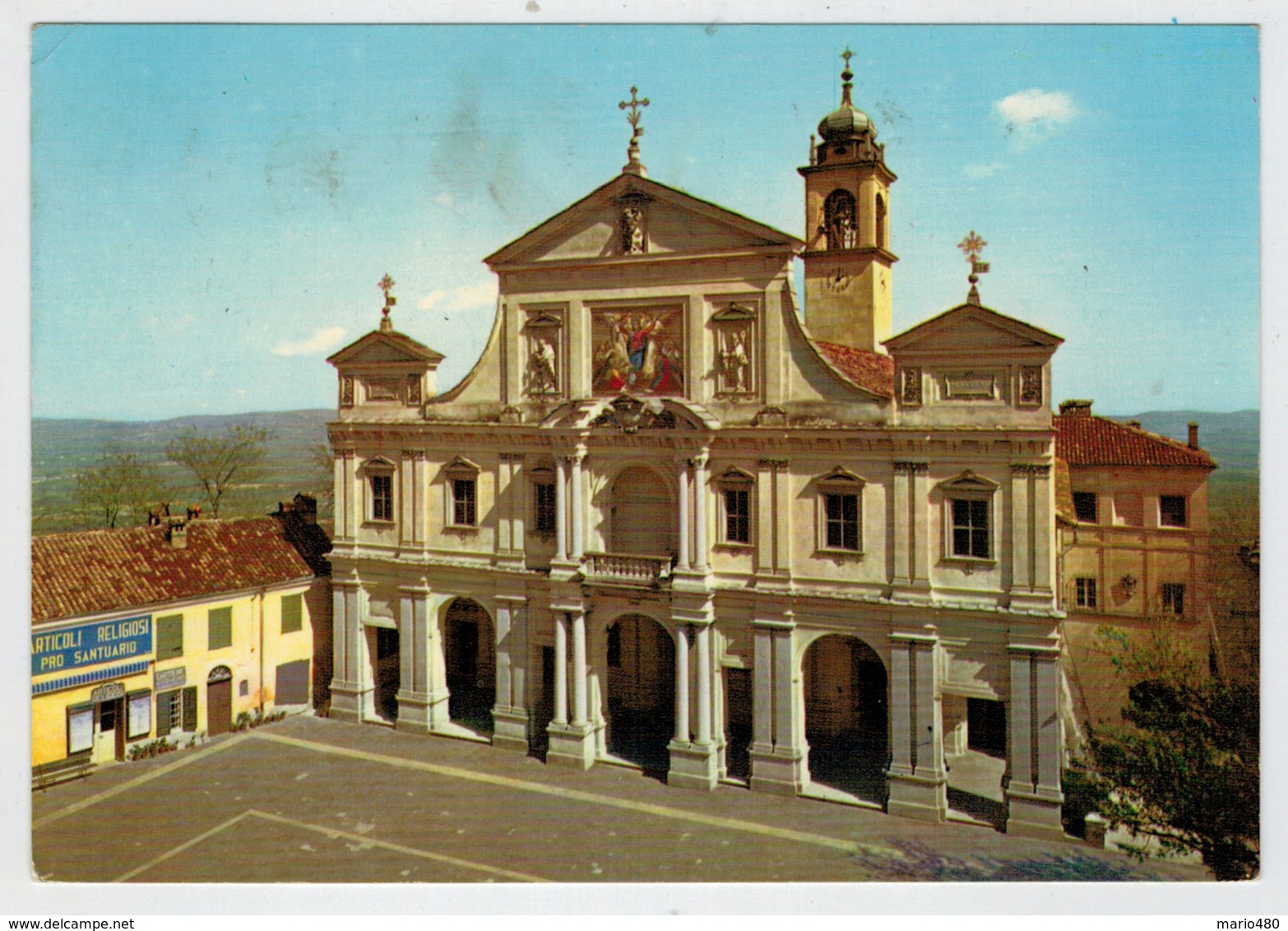 SANTUARIO  DI  CREA  MONFERRATO   FACCIATA  DELLA  BASILICA       (VIAGGIATA) - Altri & Non Classificati