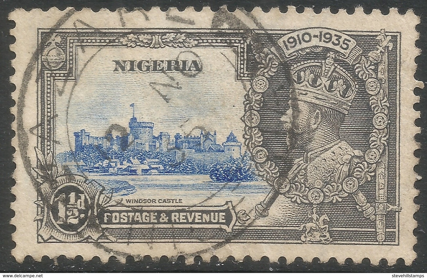 Nigeria. 1935 KGV Silver Jubilee. 1½d Used.  SG 30 - Nigeria (...-1960)