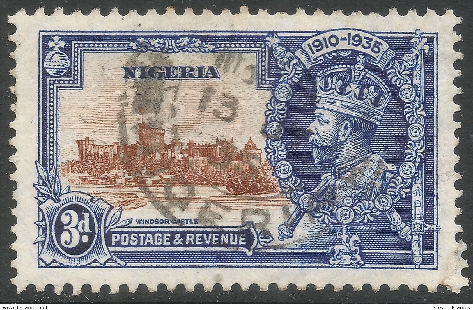 Nigeria. 1935 KGV Silver Jubilee. 3d Used.  SG 32 - Nigeria (...-1960)
