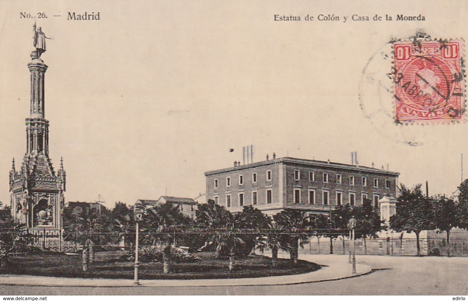 *** MADRID Estatua De Colon Casa De La Moneda -TTB - Madrid