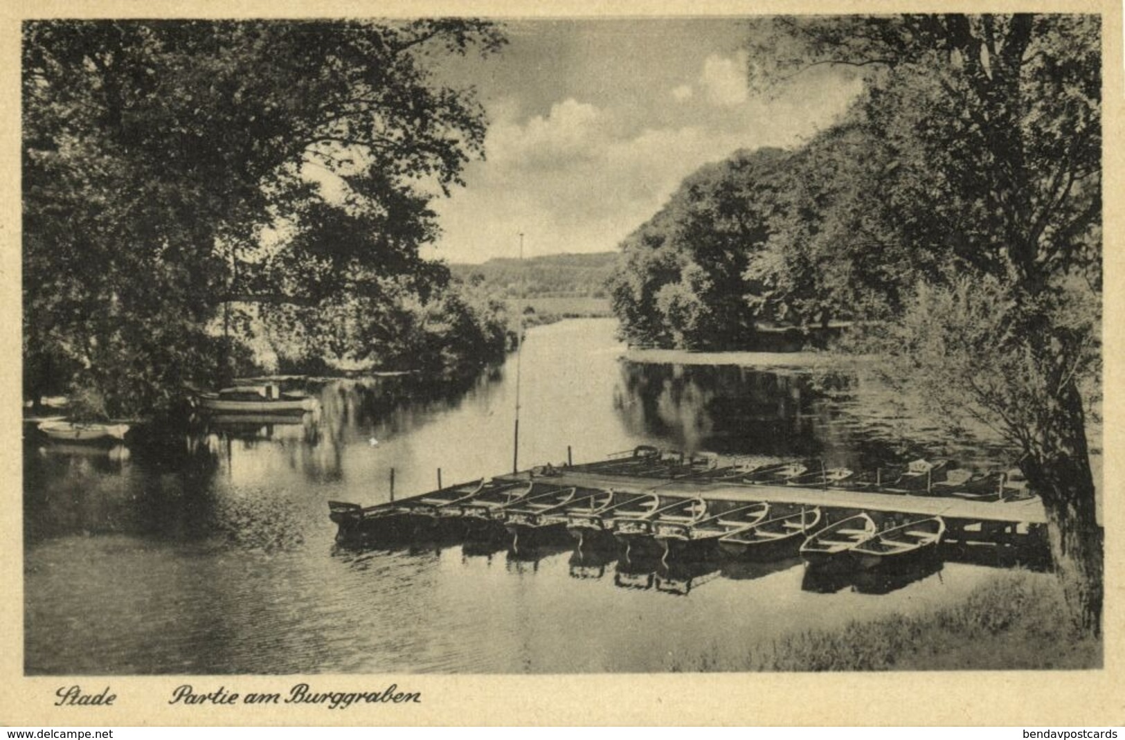 STADE, Partie Am Burggraben (1940s) AK - Stade