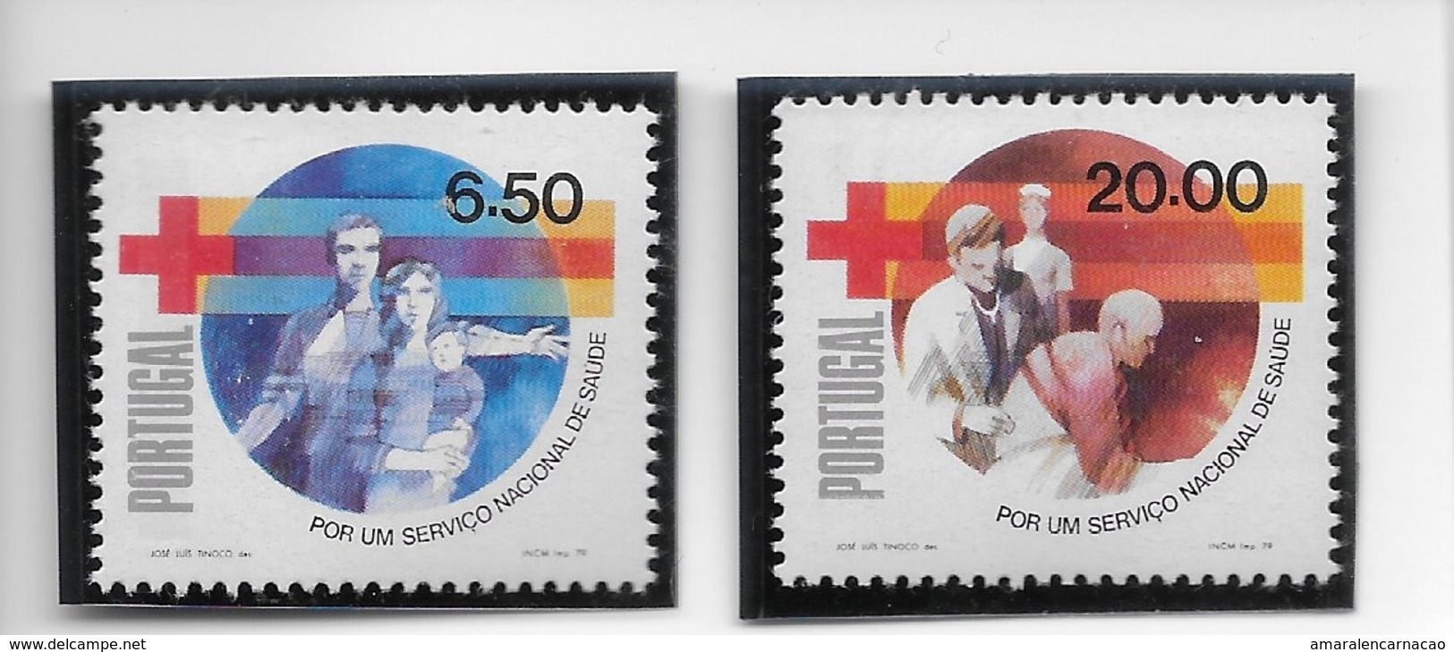 TIMBRES - STAMPS - SELLOS - FRANCOBOLLI - PORTUGAL - 1979 - SERVICE NATIONAL DE SANTÉ - SÉRIE TIMBRES NEUFS - MNH - Neufs