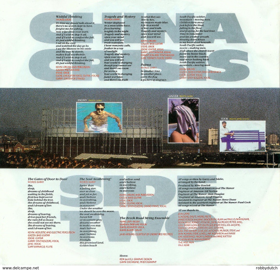 * LP *  CHINA CRISIS - WORKING WITH FIRE AND STEEL (Europe 1983 EX!!!) - Rock