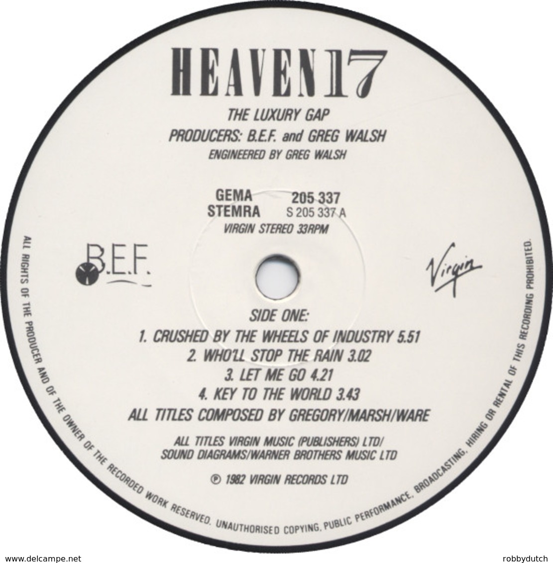 * LP *  HEAVEN 17 - THE LUXURY GAP (Germany 1983 EX!!!) - Rock