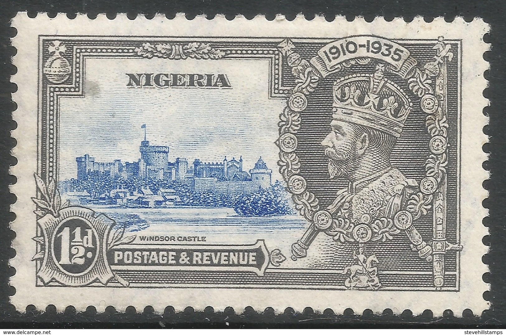 Nigeria. 1935 KGV Silver Jubilee. 1½d MH.  SG 30 - Nigeria (...-1960)